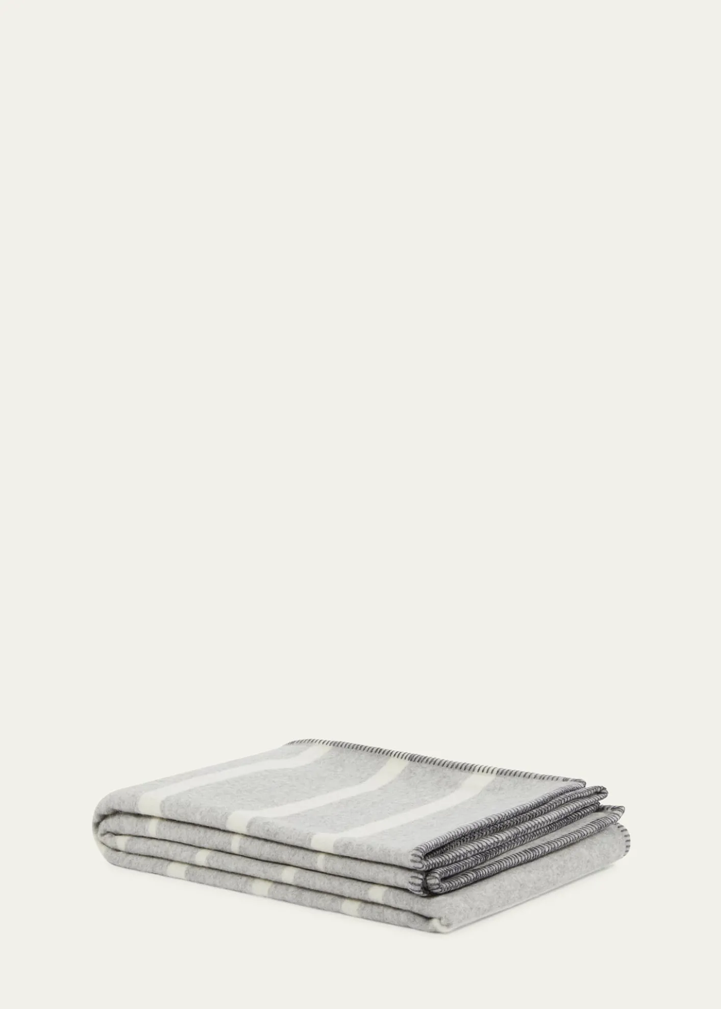 LANEROSSIOptical Double-Face Reversible Wool/Cashmere Throw, 51" x 70"