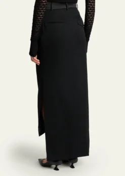 LanvinTailored Wool High-Low Skirt