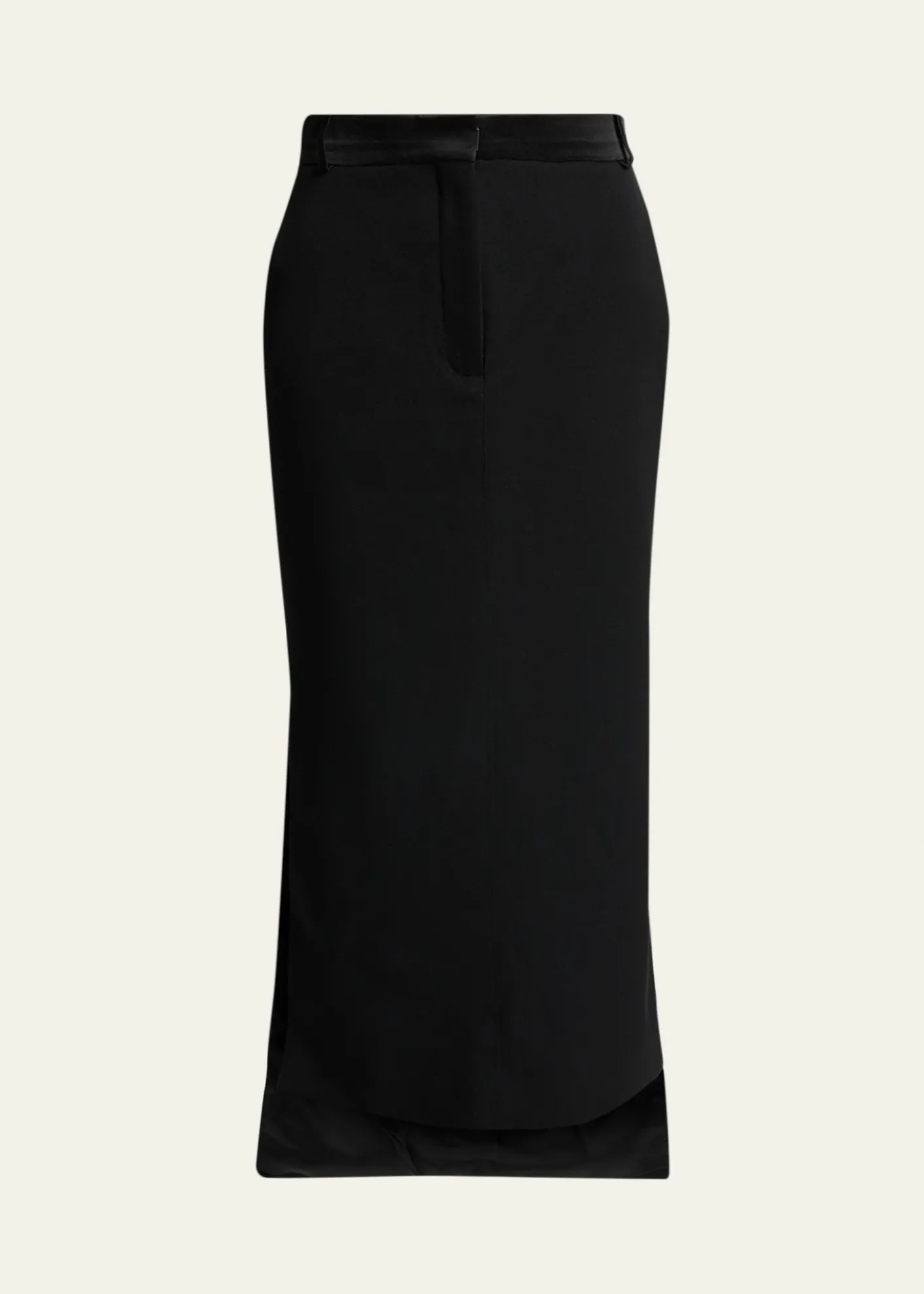 LanvinTailored Wool High-Low Skirt