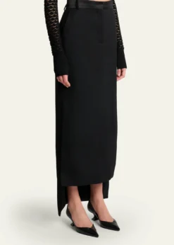 LanvinTailored Wool High-Low Skirt