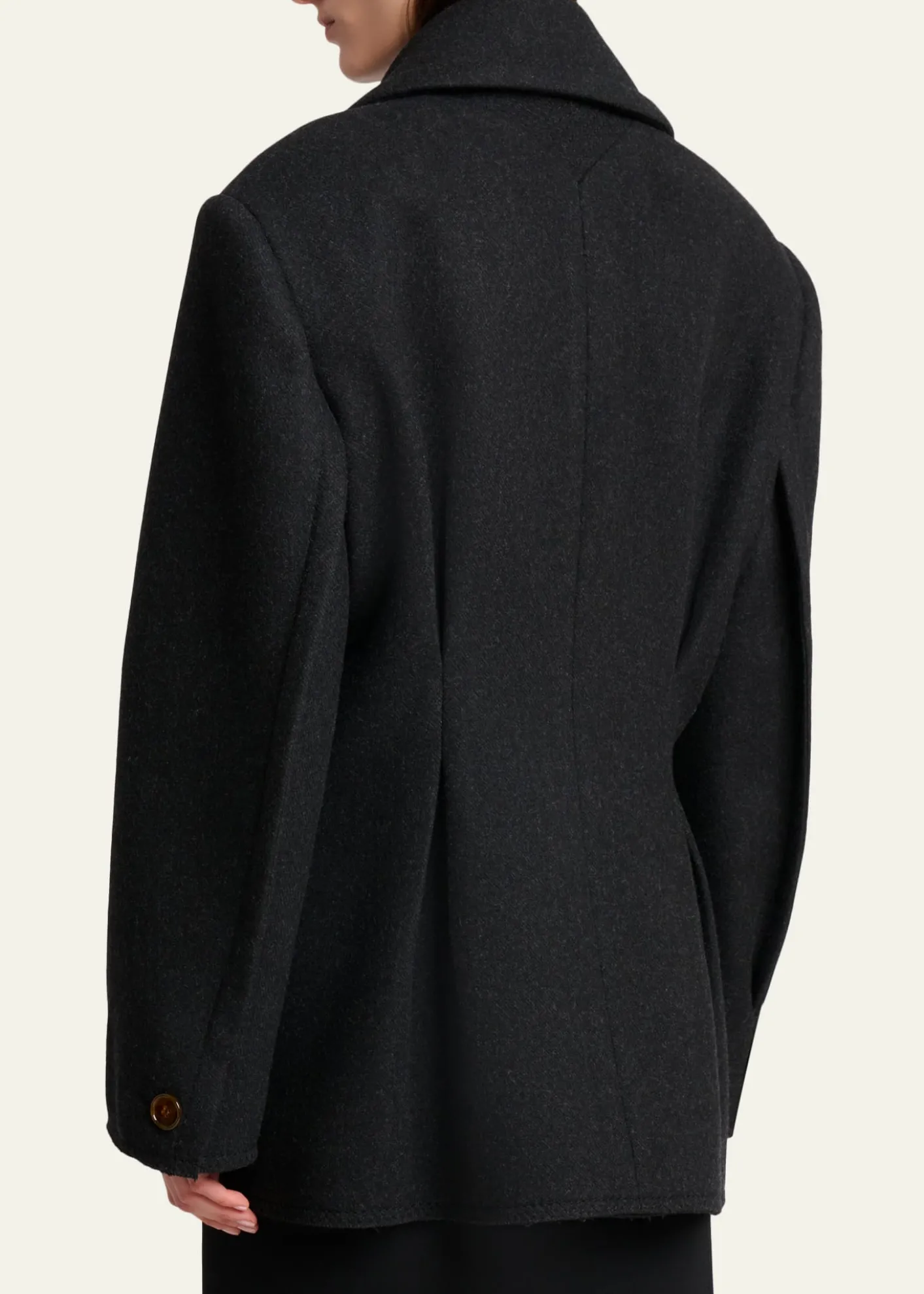LanvinWool Oversized Double-Breasted Coat