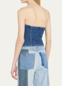 LE JEANAvery Denim Corset Top