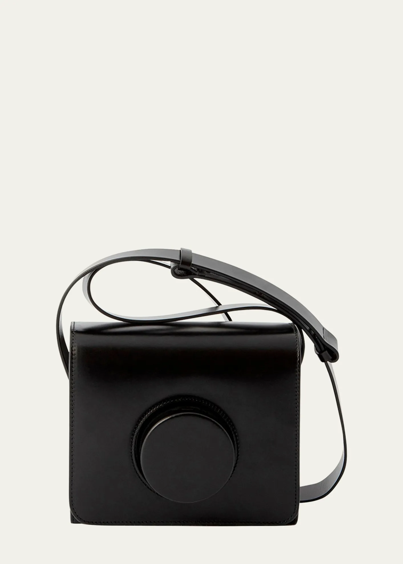 LEMAIREFlap Leather Camera Crossbody Bag