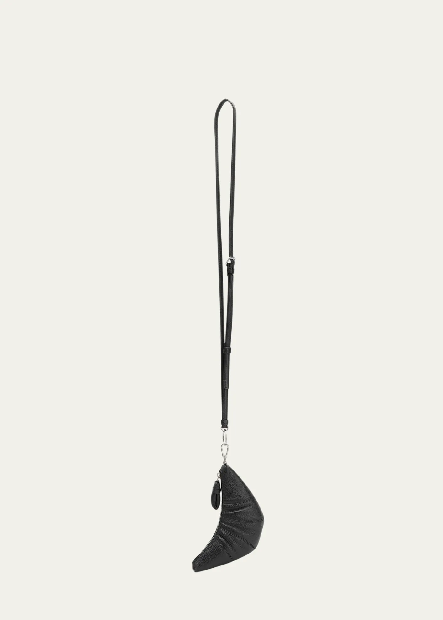 LEMAIREMen's Leather Croissant Crossbody Coin Purse