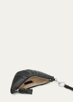 LEMAIREMen's Leather Croissant Crossbody Coin Purse