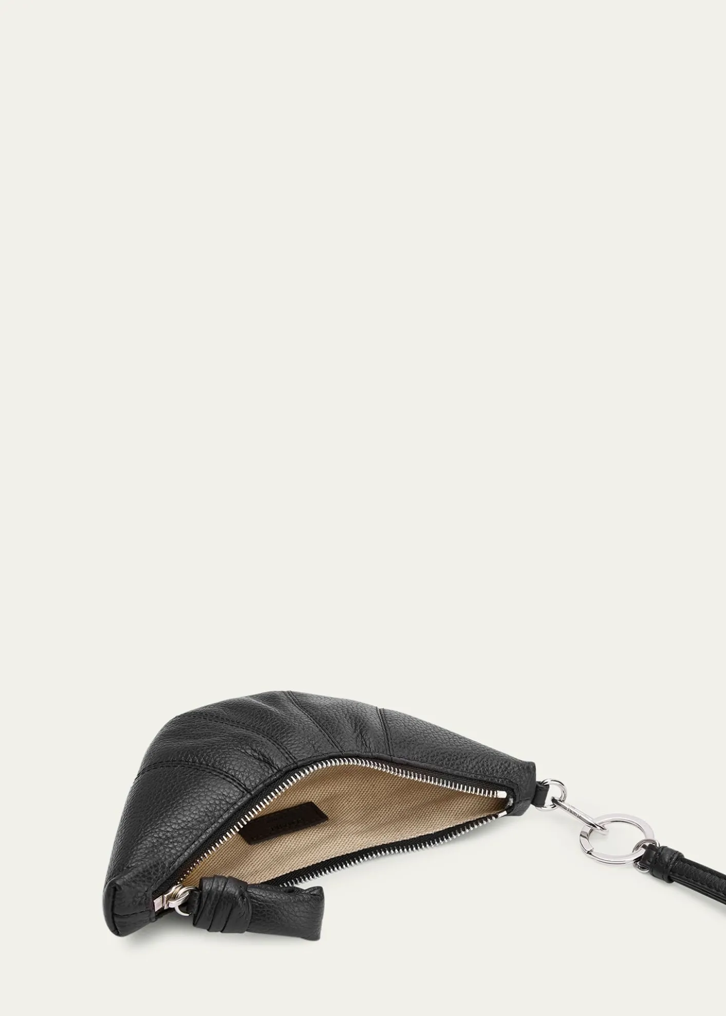 LEMAIREMen's Leather Croissant Crossbody Coin Purse