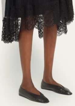 Le Monde BerylLuna Calfskin Ballerina Flats