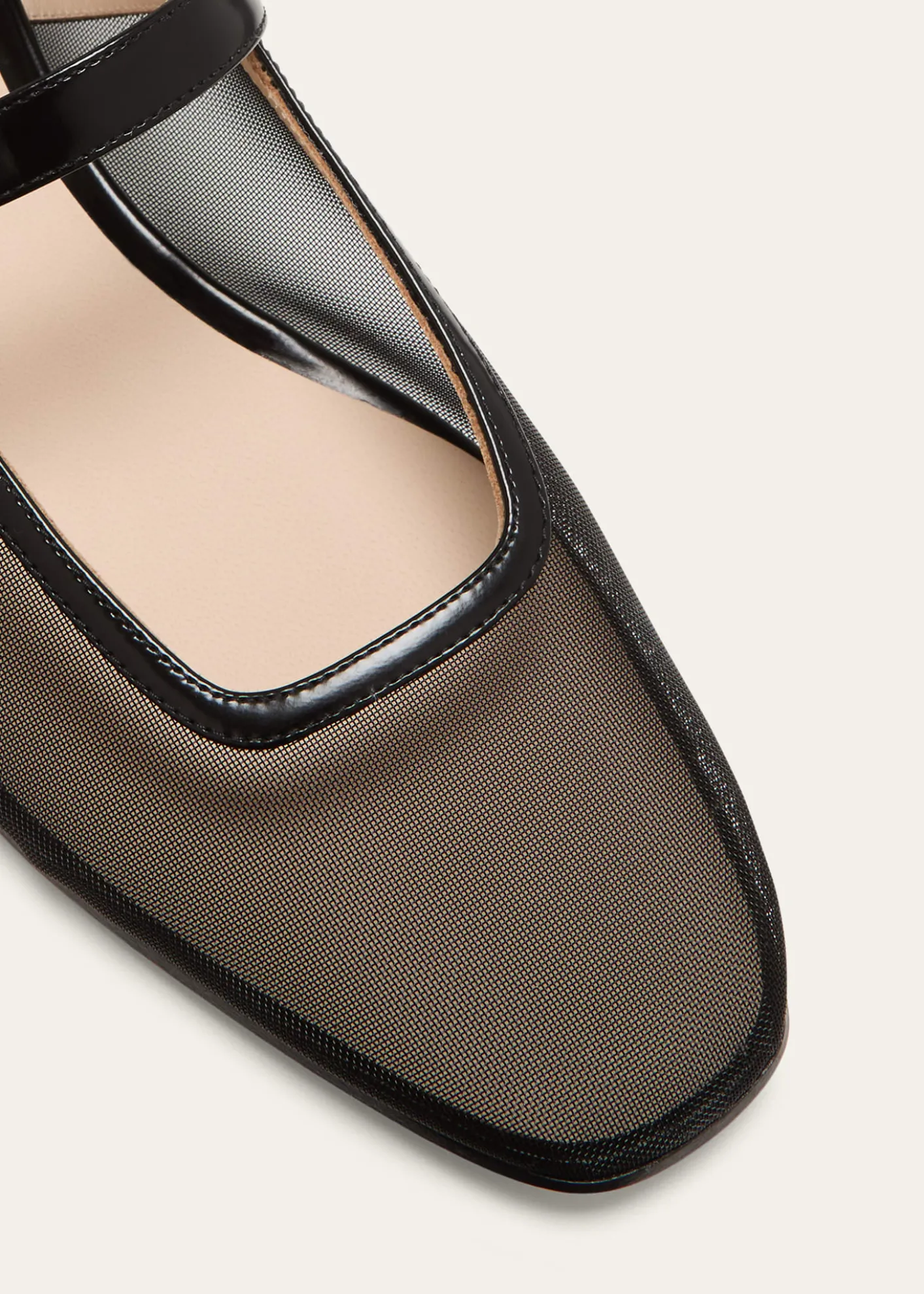 Le Monde BerylMesh Mary Jane Ballerina Flats