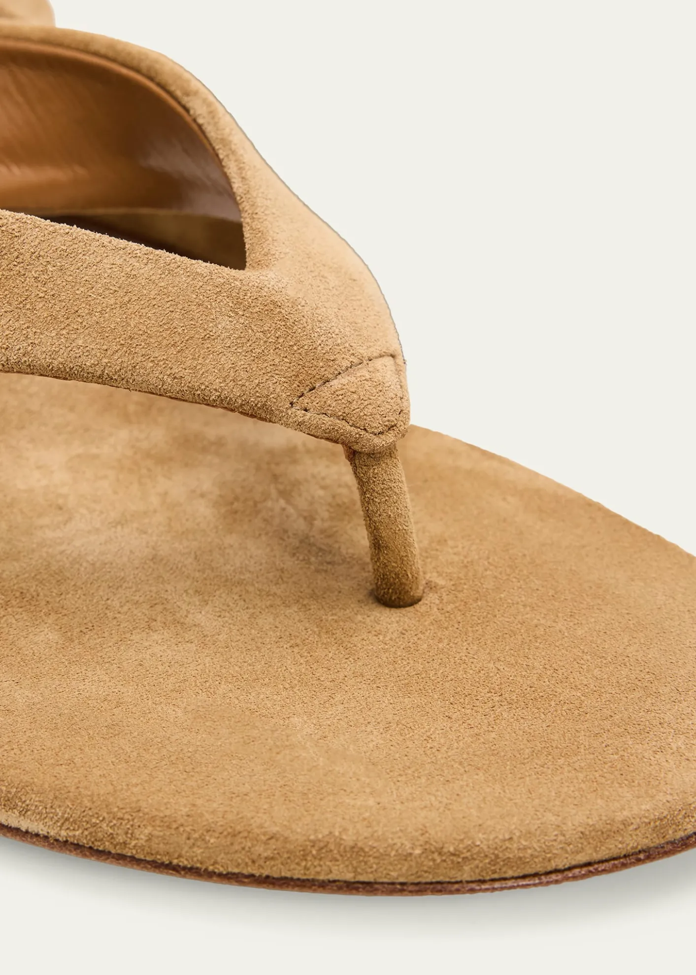 Le Monde Beryl50mm Suede Micro Wedge Thong Sandals
