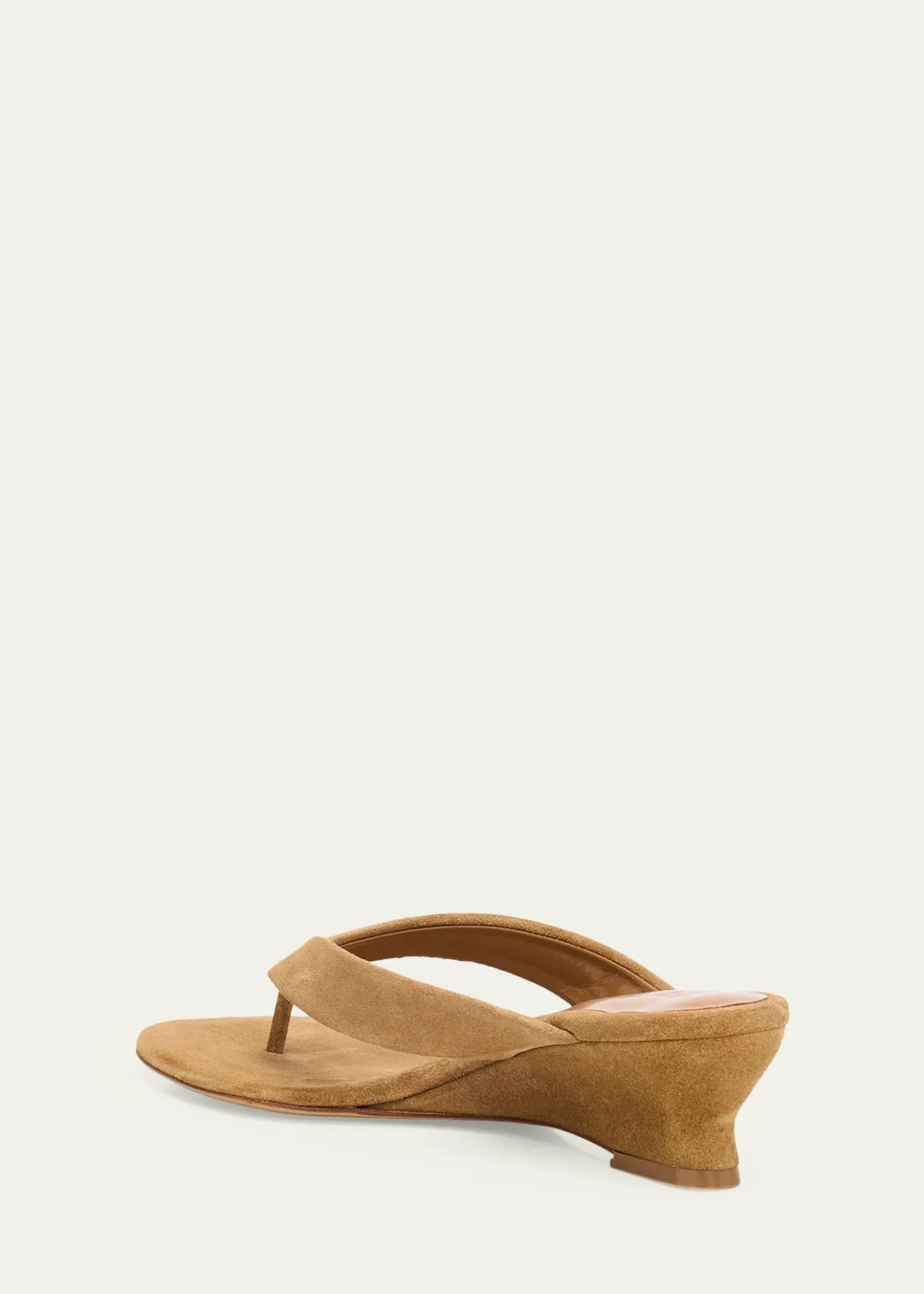 Le Monde Beryl50mm Suede Micro Wedge Thong Sandals