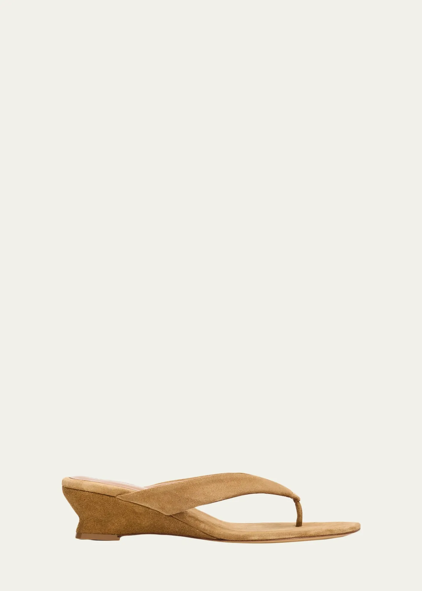 Le Monde Beryl50mm Suede Micro Wedge Thong Sandals