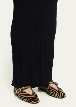 Le Monde BerylStella Zebra Calf Hair Ballerina Flats