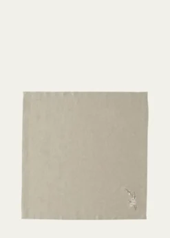 Le Reve d'AnfuCherry Blossom Embroidered Linen Napkin, 22