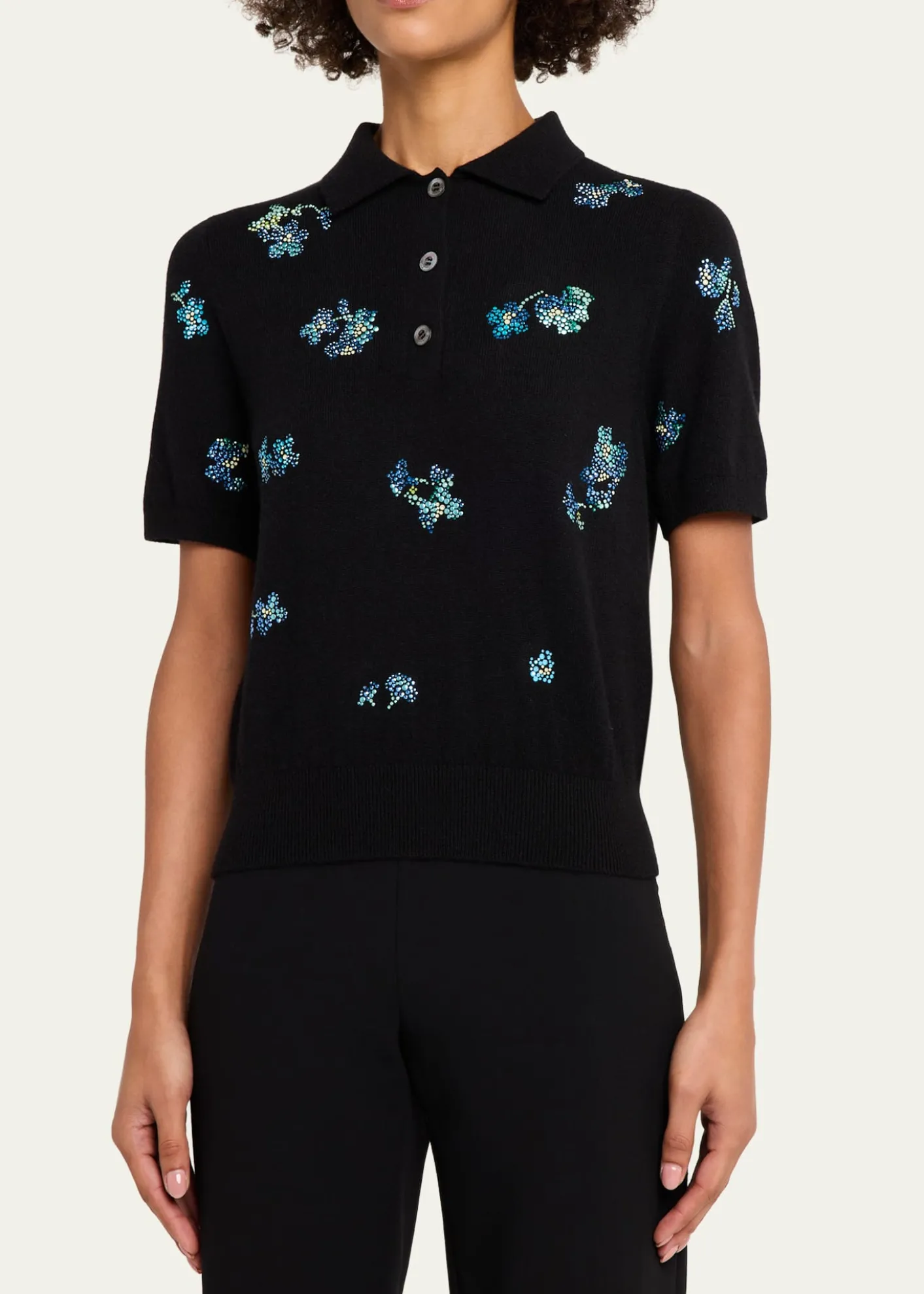 LibertineBluebell Lane Cashmere Polo Sweater