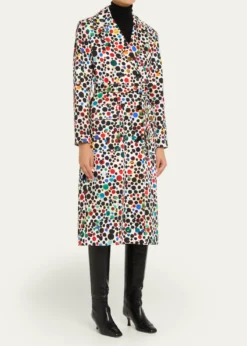 LibertineOrpheus Spotted Belted Long Trench Coat