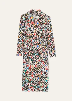 LibertineOrpheus Spotted Belted Long Trench Coat