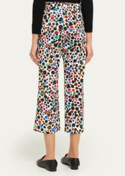 LibertineOrpheus Spotted Wide-Leg Crop Pants