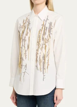 LibertineUnchained Melody Embroidered Button-Front Shirt