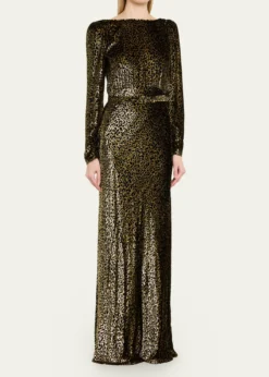 LibertineVreeland Belted Look Back Gown