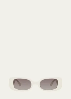 Linda FarrowLola Rectangle Acetate & Nylon Sunglasses