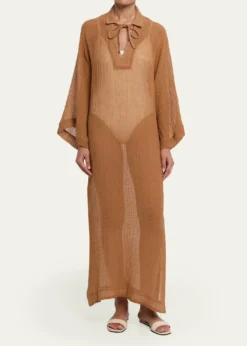 Lisa Marie FernandezGauze Tunic Caftan Coverup