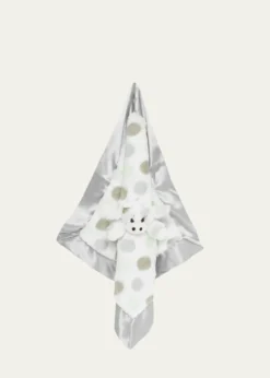 Little GiraffeLittle Giraffe Dotted Plush Baby Blanky, Silver