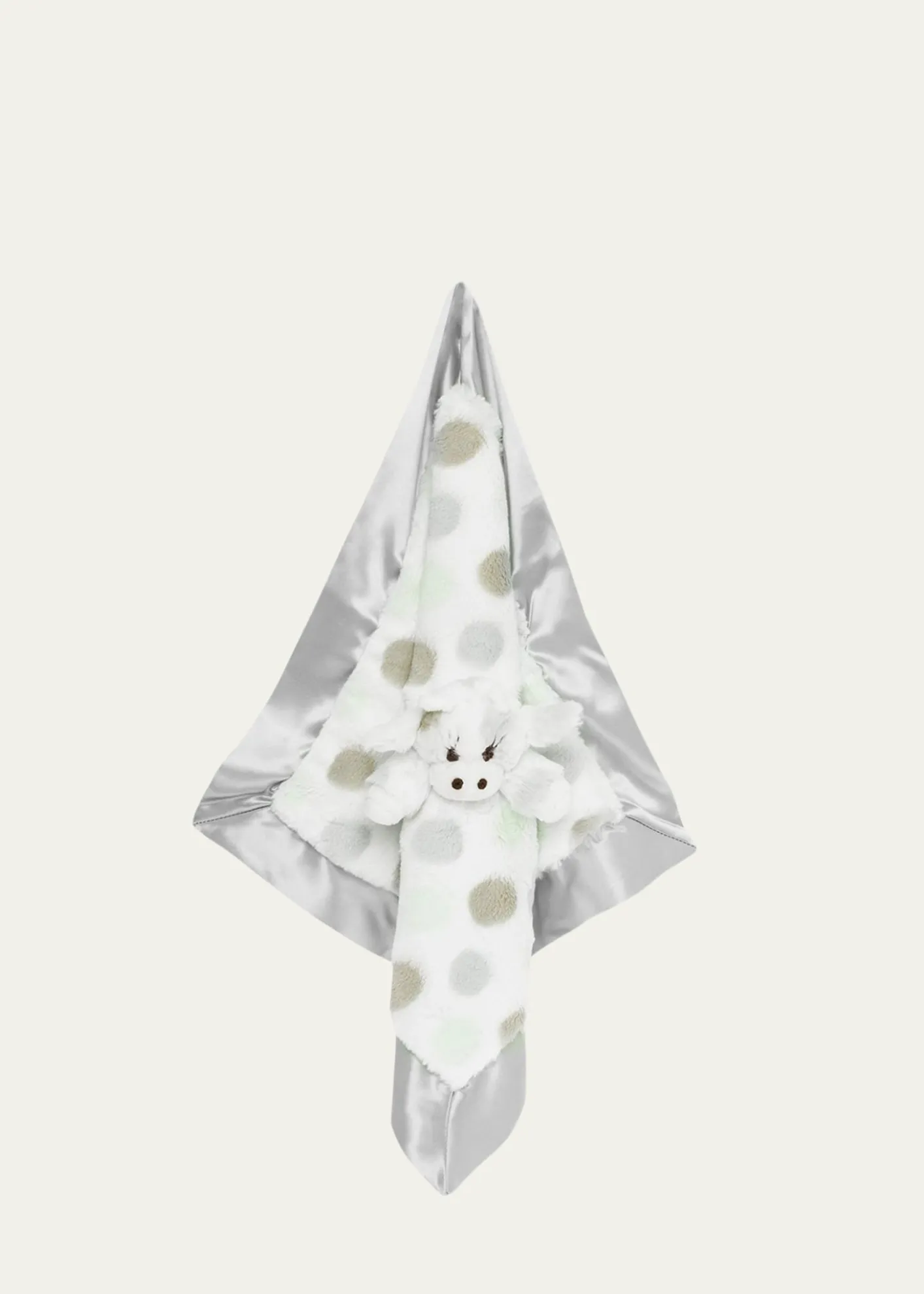 Little GiraffeLittle Giraffe Dotted Plush Baby Blanky, Silver