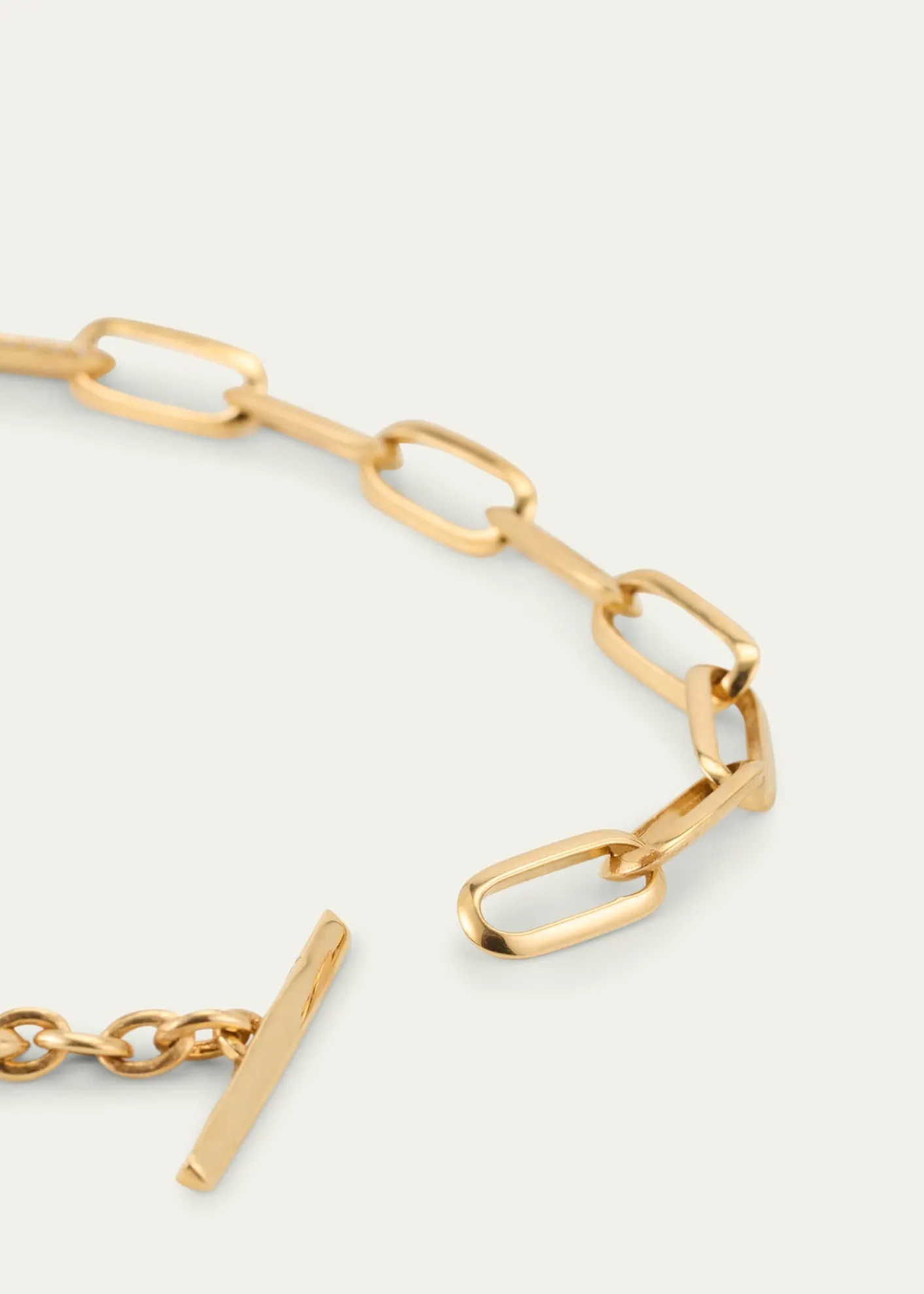 Lizzie Mandler Fine JewelryKnife Edge Oval Link Bracelet with Half Pave Diamond Links