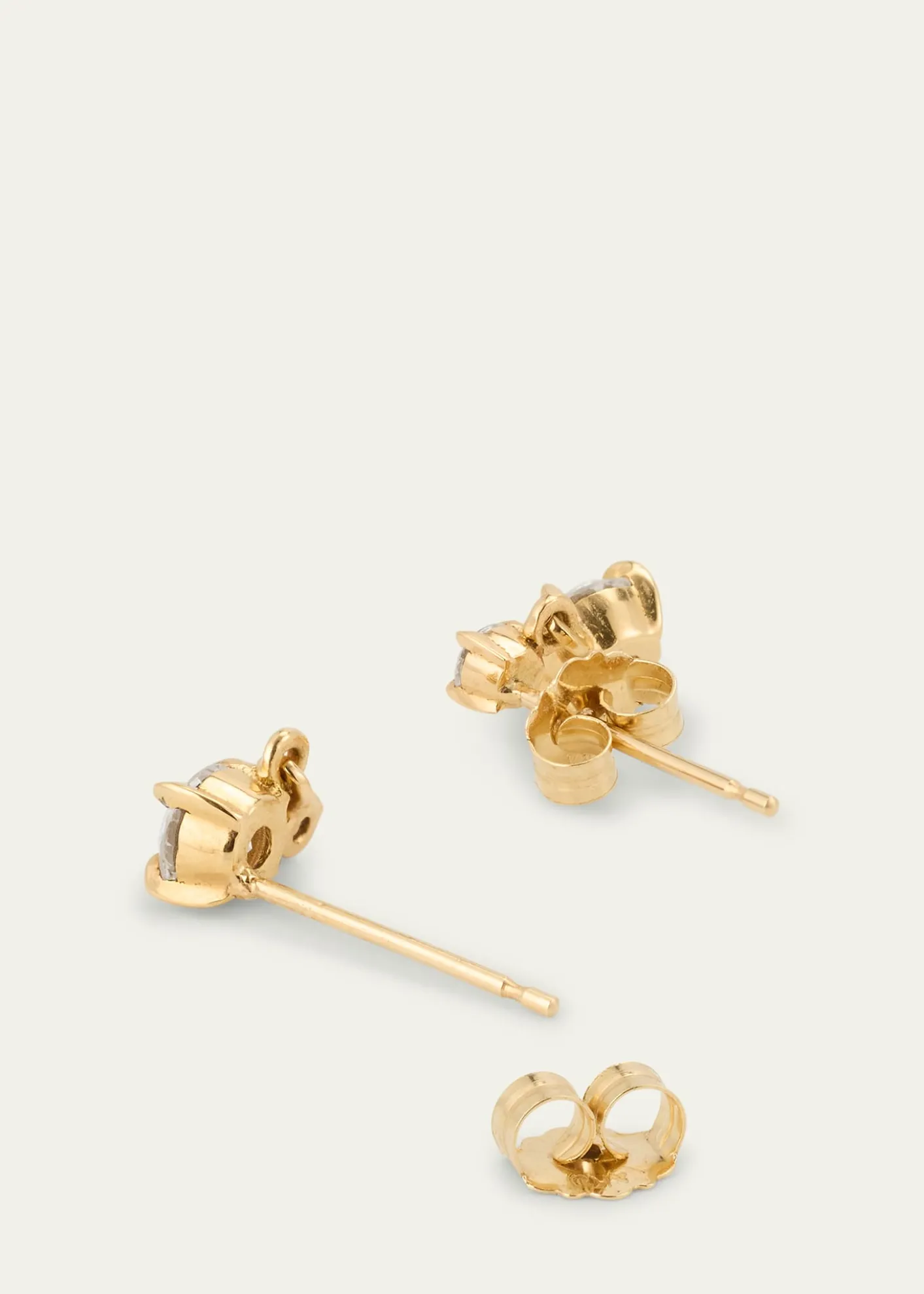 Lizzie Mandler Fine JewelryAlternating Double-Drop Diamond Earrings in 18k Yellow Gold