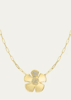 L. Klein18k Gold Alessia Diamond Pendant Necklace