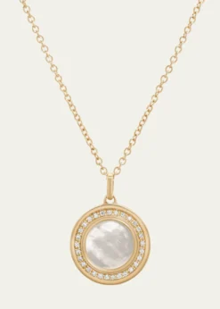 L. Klein18K Gold Toscana Mother-of-Pearl and Diamond Classic Chain Necklace