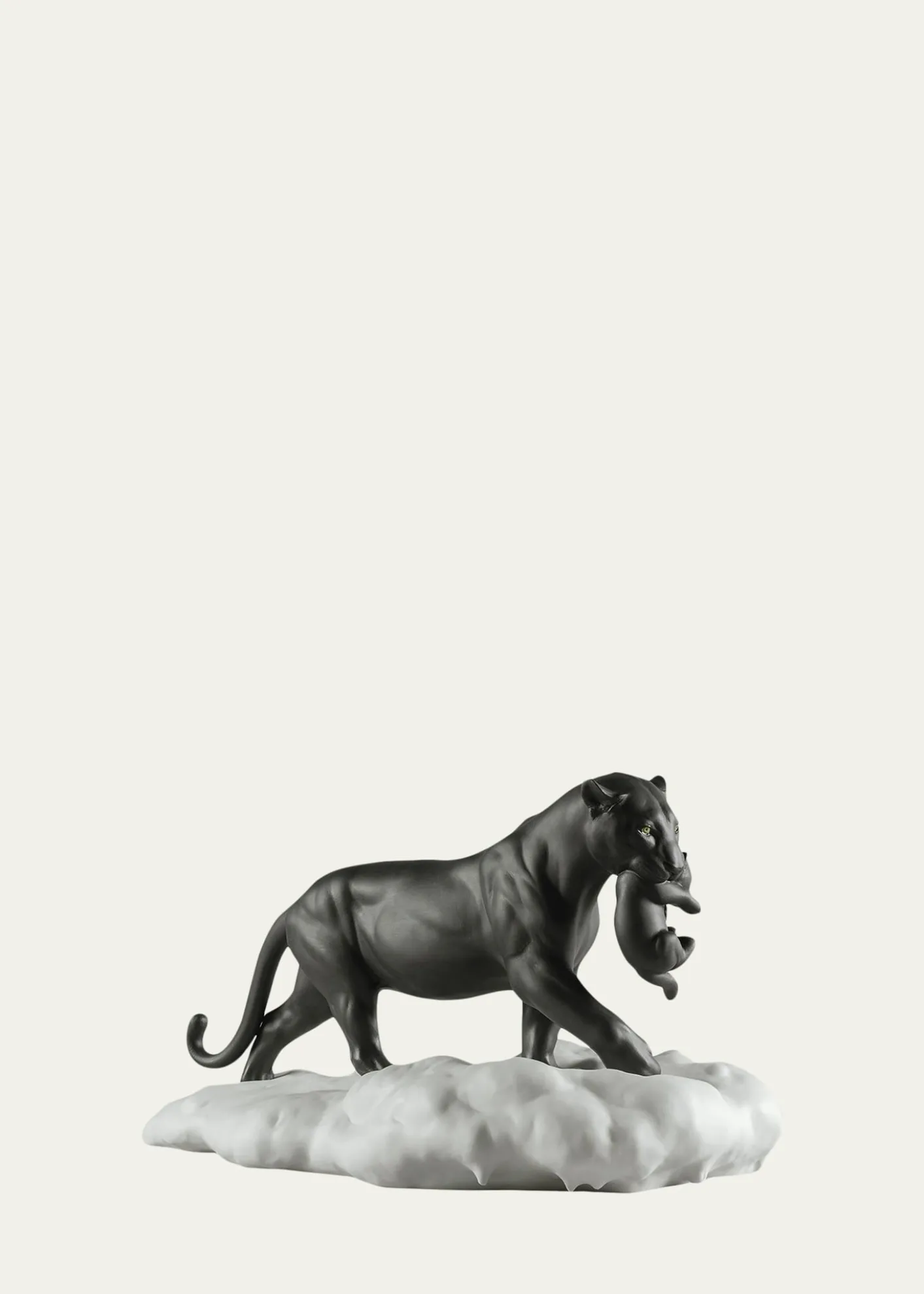LladroBlack Panther with Cub Figurine