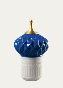 LladroBlue Spire 1001 Lights Candle