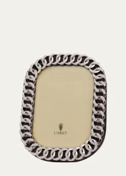 L'ObjetCuban Link Picture Frame, 4" x 6"