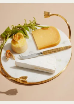 L'ObjetDeco Leaves Cheese Serving Set