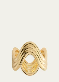 L'ObjetGold-Tone Ripple Napkin Rings Jewels, Set of 4