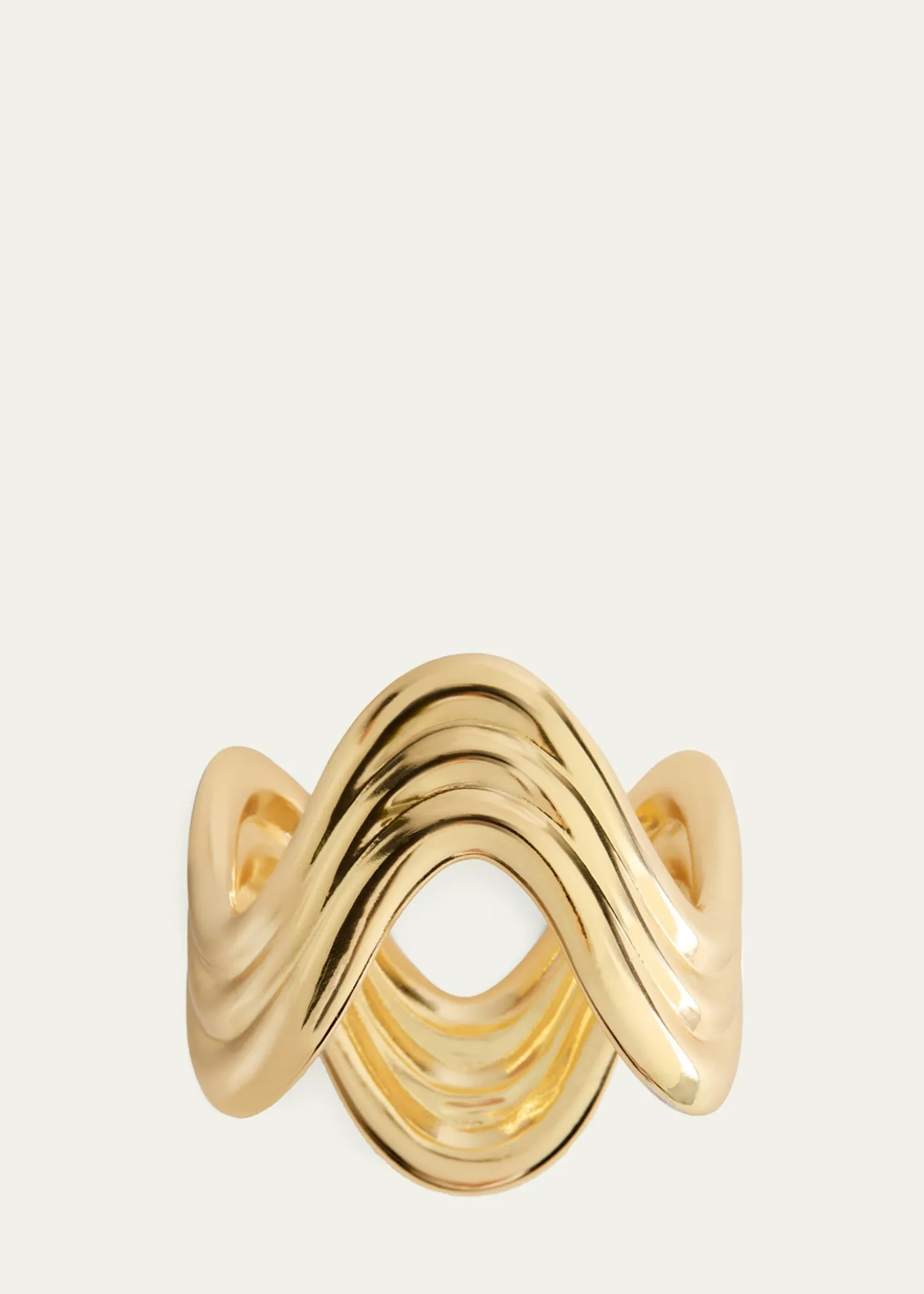 L'ObjetGold-Tone Ripple Napkin Rings Jewels, Set of 4
