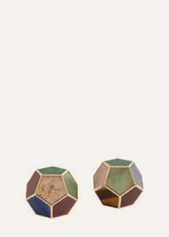 L'ObjetMulti-Stone Pentagon Spice Jewels, Set of 2