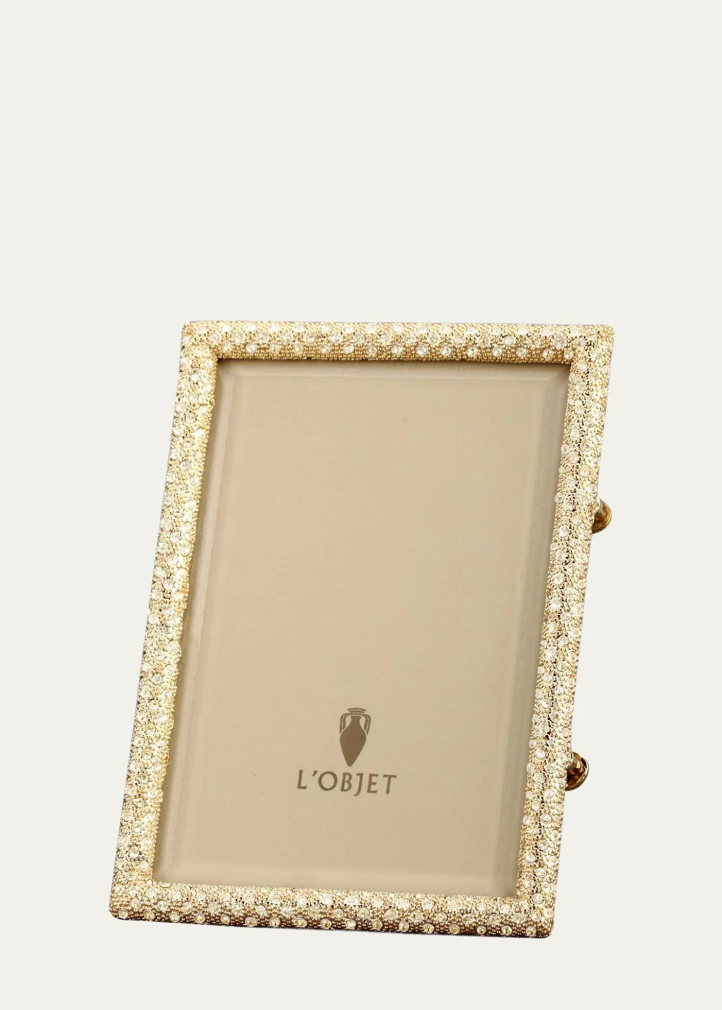 L'ObjetPave Gold 4" x 6" Picture Frame