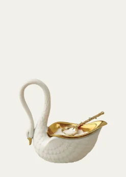 L'ObjetWhite Swan Salt Cellar