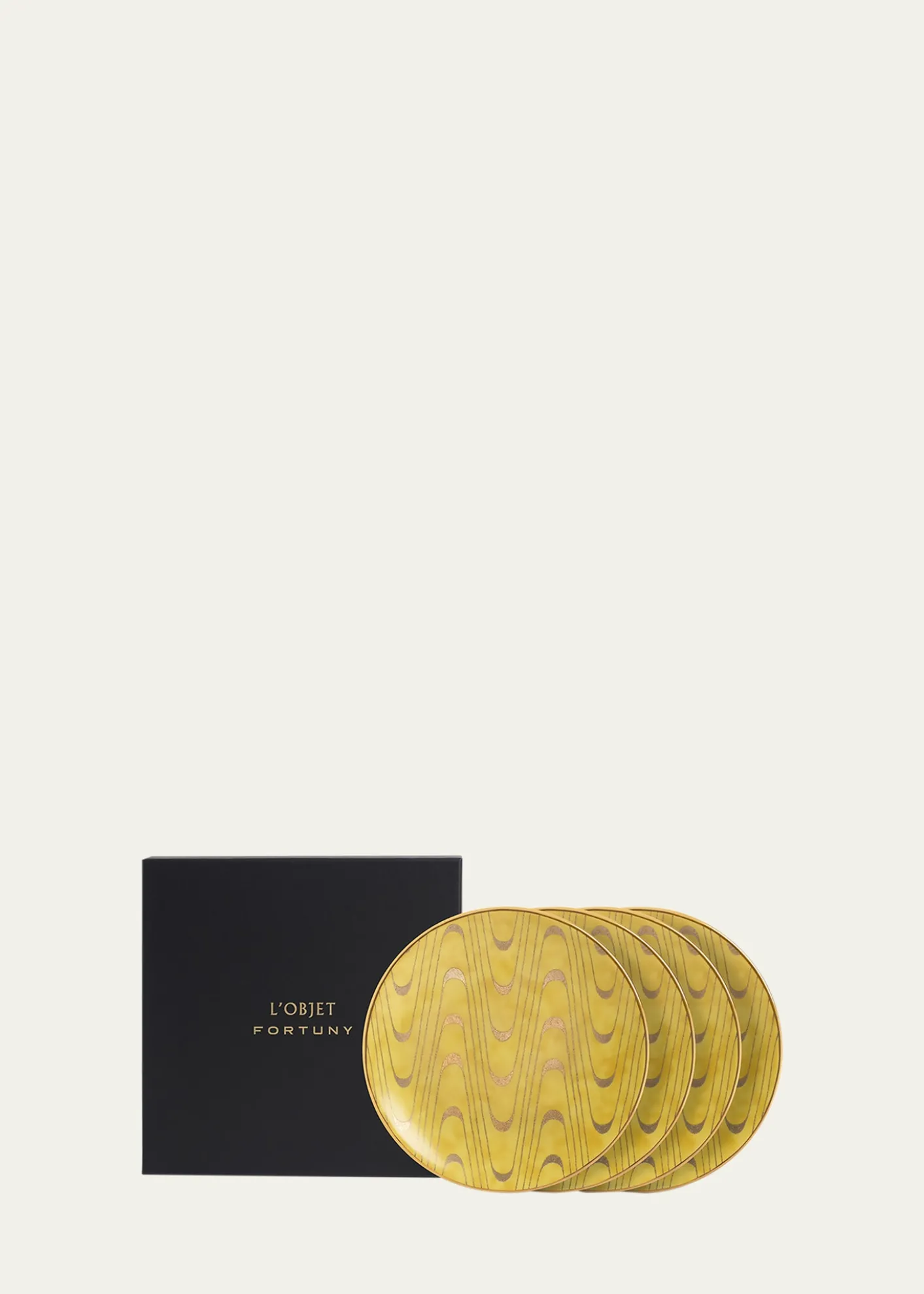 L'Objetx Fortuny Apollo Canape Plates, Set of 4