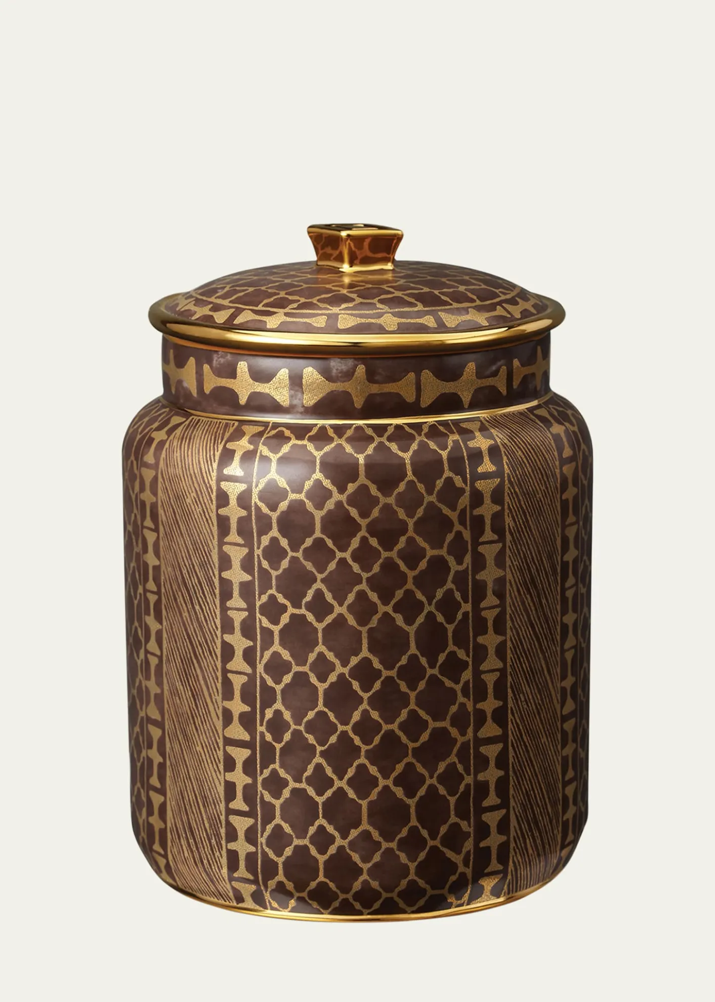 L'Objetx Fortuny Ashanti Medium Canister, 9"