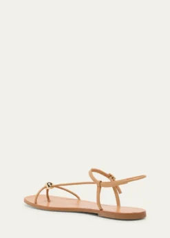 Loeffler RandallLara Strappy Leather Dome Sandals