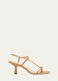 Loeffler RandallTriana Strappy Leather Dome Sandals