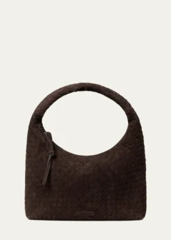 Loeffler RandallWillow Woven Suede Shoulder Bag