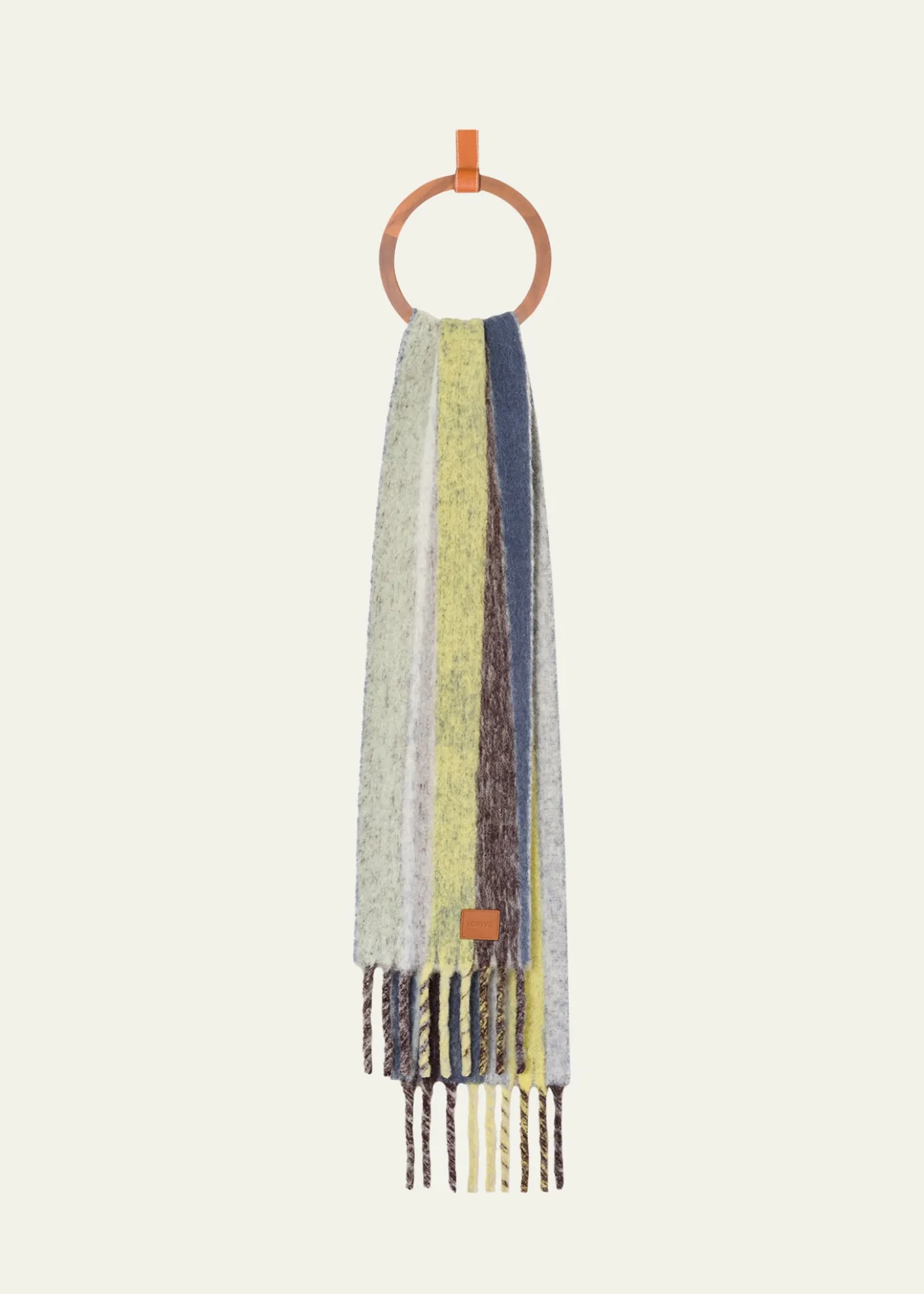 LoeweAlpaca Wool-Blend Jacquard Stripe Scarf