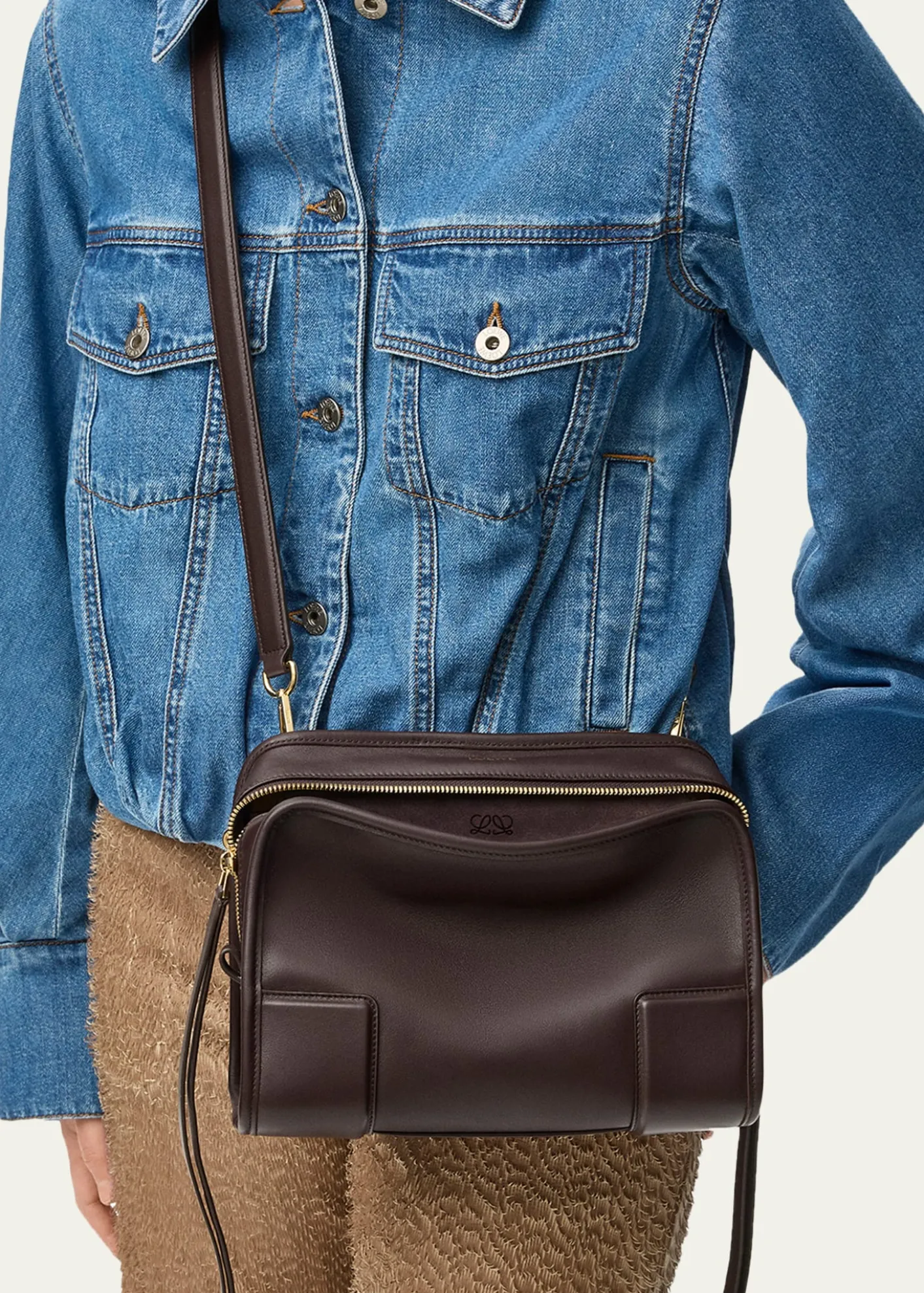 LoeweAmazona 180 Small Leather Top-Handle Bag