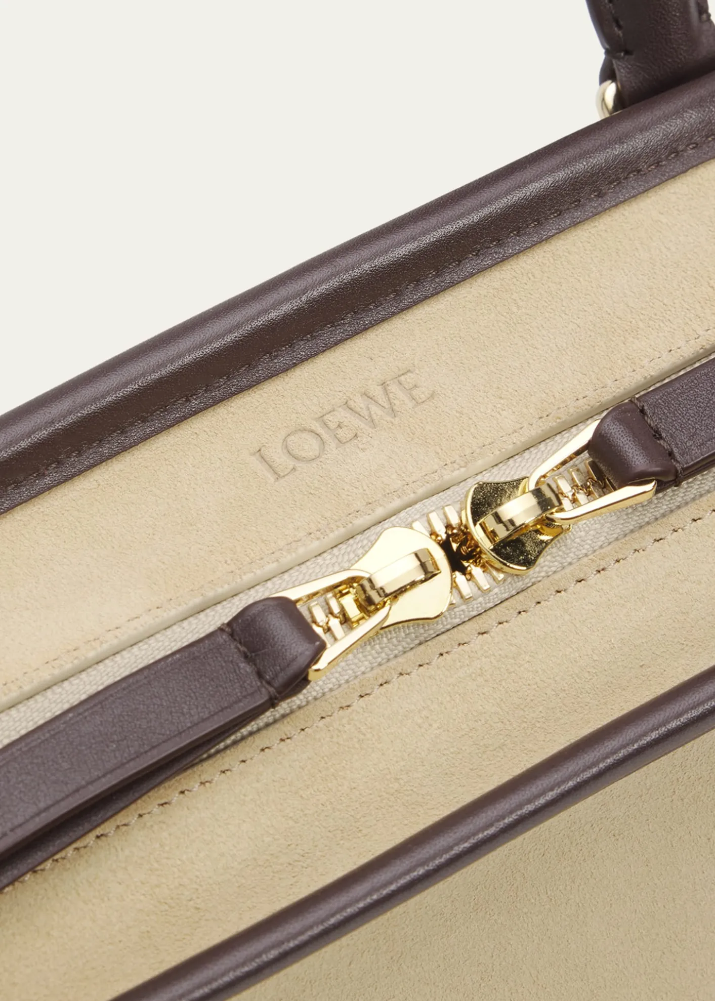 LoeweAmazona 180 Top-Handle Bag in Suede & Leather