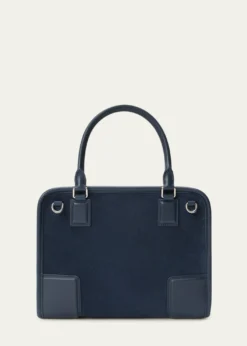 LoeweAmazona 180 Top-Handle Bag in Suede & Leather