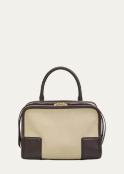 LoeweAmazona 180 Top-Handle Bag in Suede & Leather